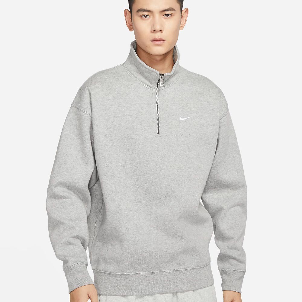 

Толстовка Nike Solo Swoosh Men's 1/4-Zip, серый
