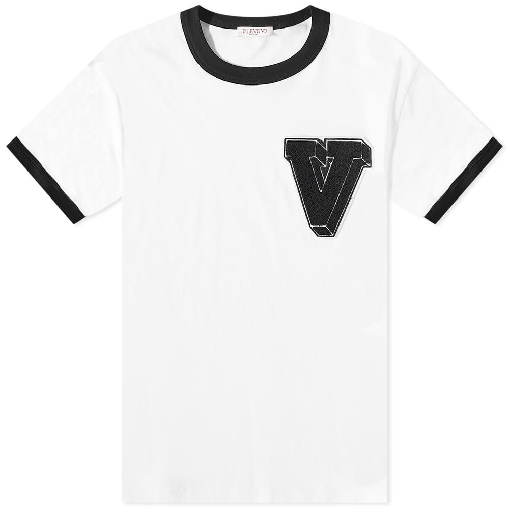 

Футболка Valentino V Logo Ringer Tee