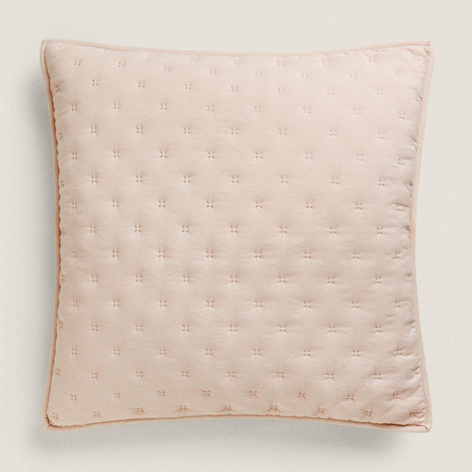 Чехол для подушки Zara Home Quilted Dotted, розовый