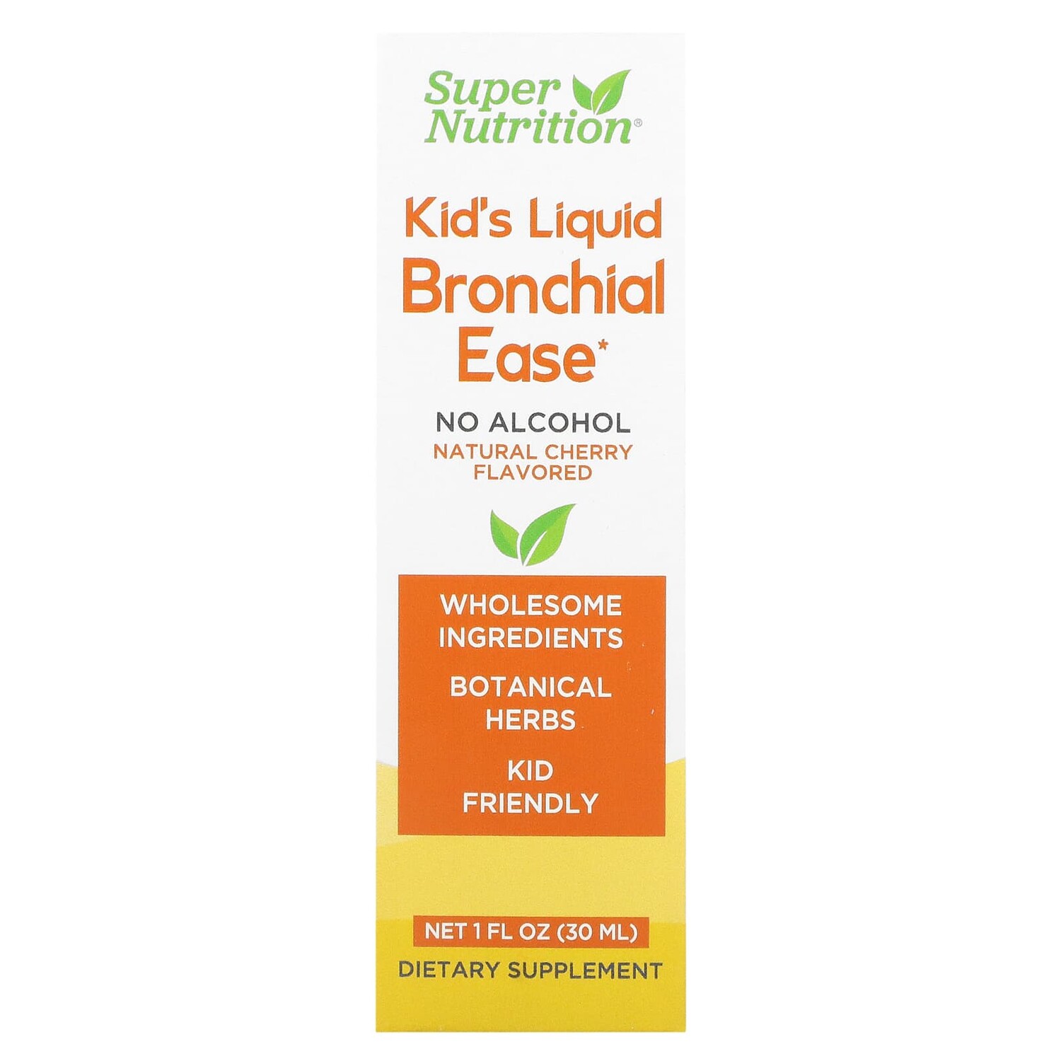 

Смесь Растительных Экстрактов Super Nutrition Kid's Liquid onchial Ease, вишня, 30 мл