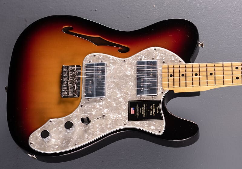 

American Vintage II 1972 Telecaster Thinline - 3 цвета Sunburst Fender American II Telecaster Thinline -