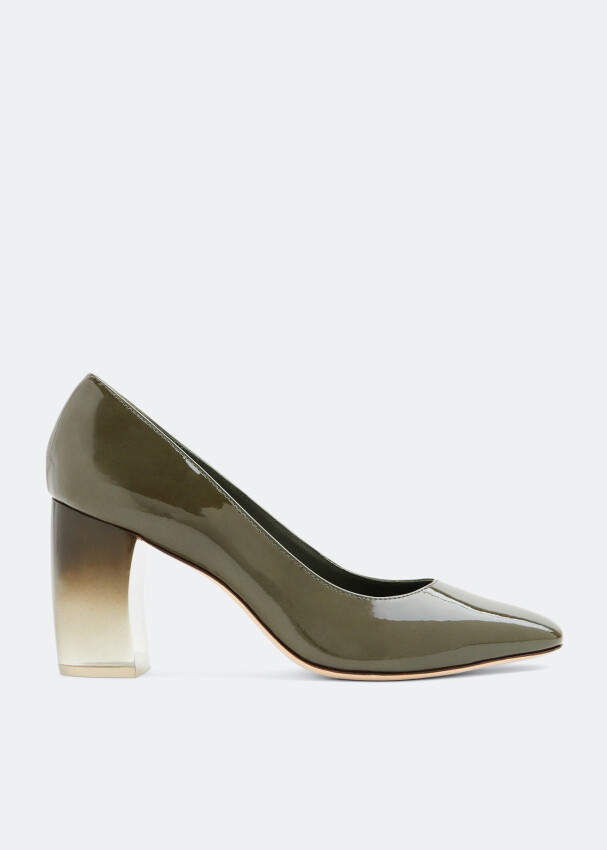 

Туфли TORY BURCH Banana heel pumps, зеленый