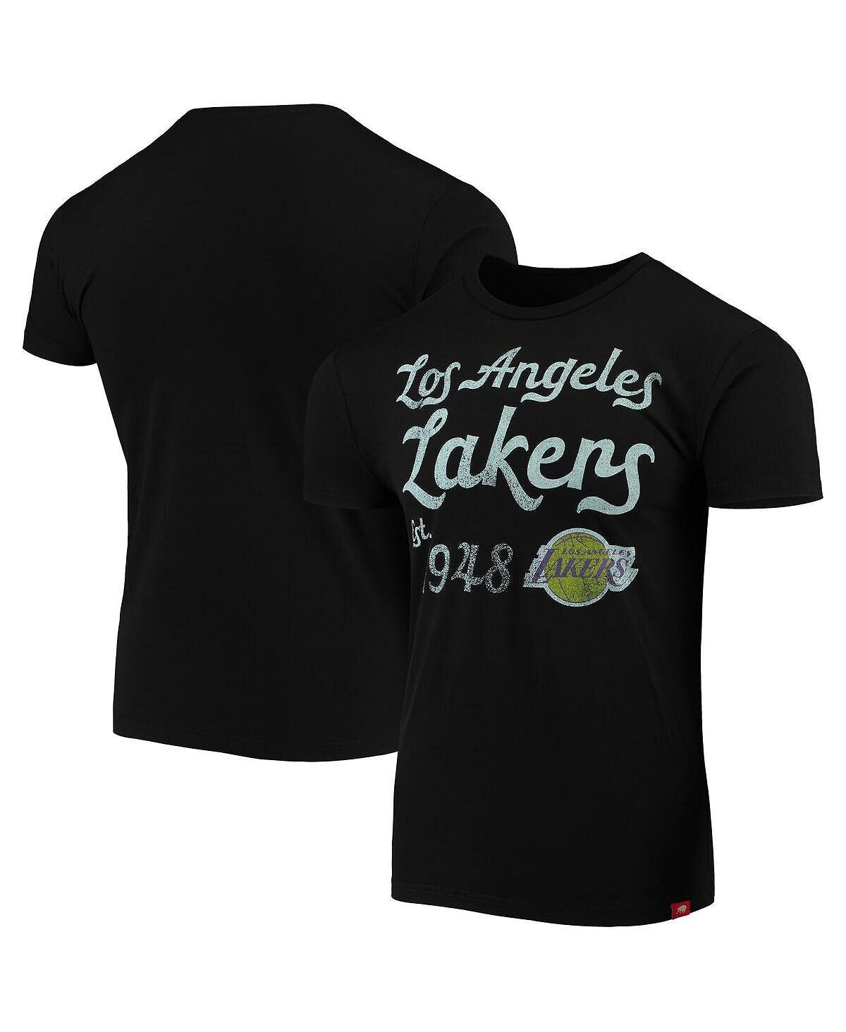 

Мужская черная футболка los angeles lakers comfy tri-blend Sportiqe, черный