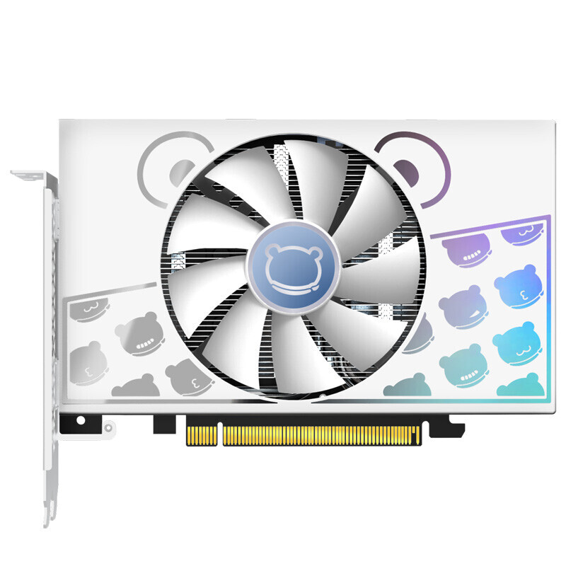 

Видеокарта Yeston GeForce RTX 3060 Cute Pet 12Гб, белый/голубой