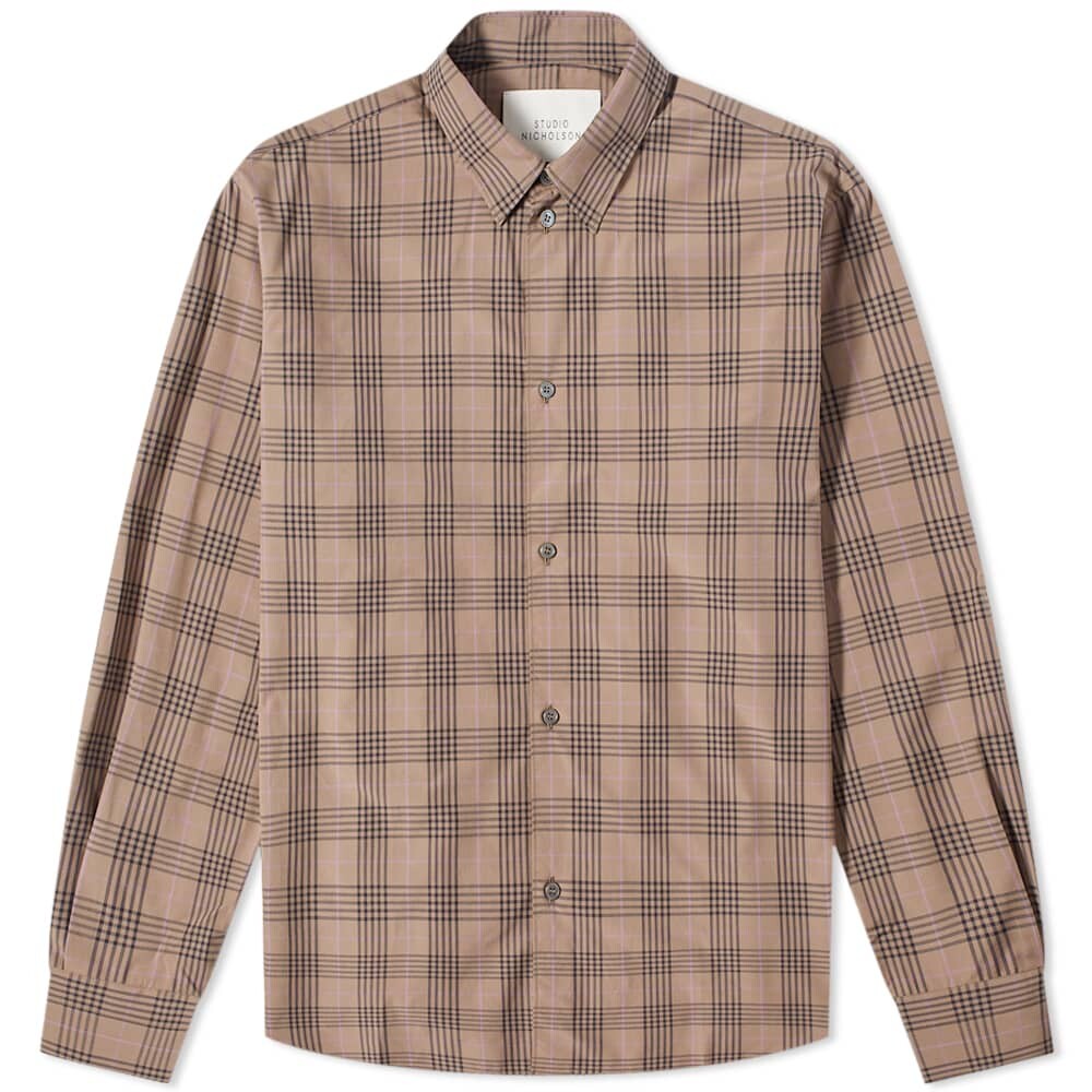 

Рубашка Studio Nicholson Santo Beatles Check Pocket Detail Shirt