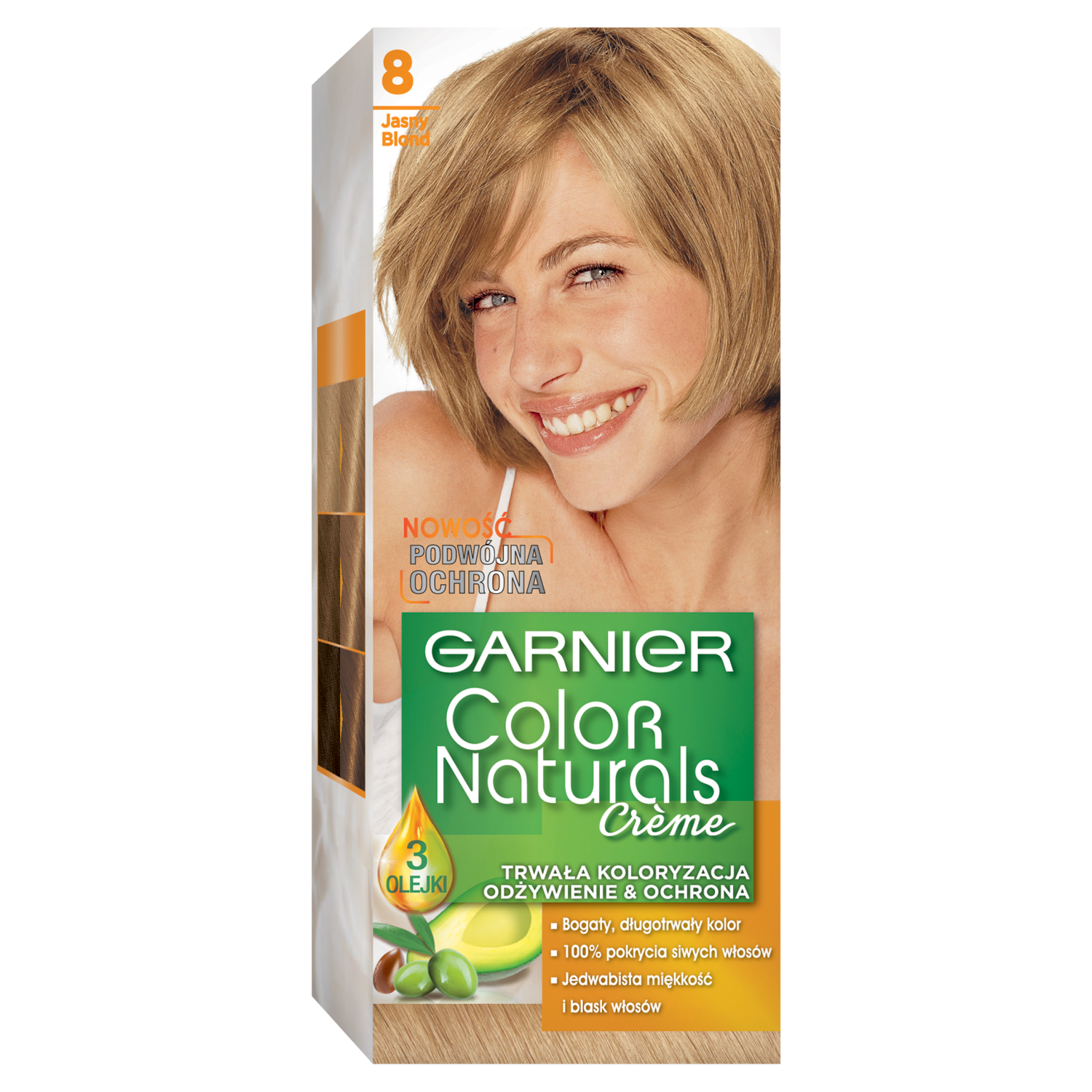 Garnier Color Naturals Créme краска для волос 8 светло-русый, 1 упаковка