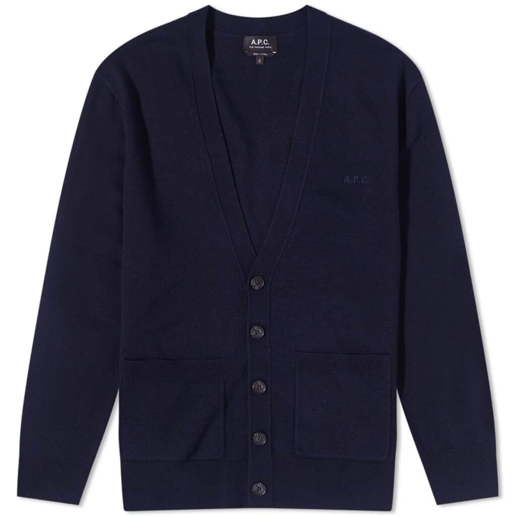 

Кардиган A.P.C. Theo Unisex, темно-синий