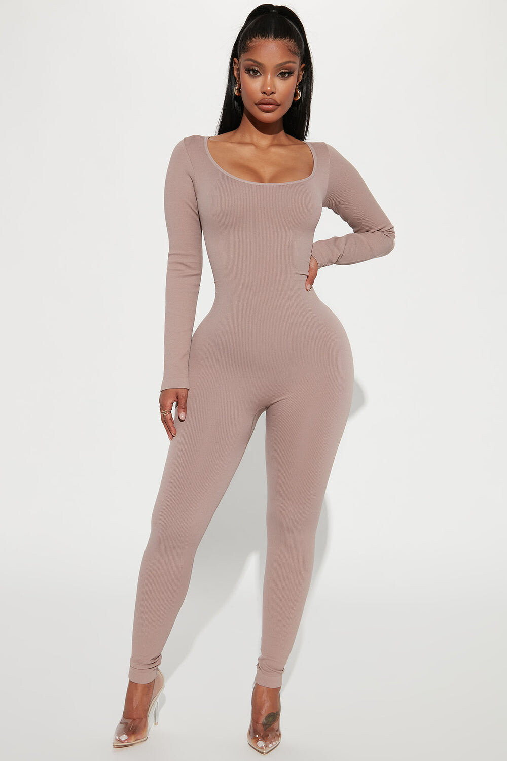 

Комбинезон Fashion Nova JP4107, серо-коричневый