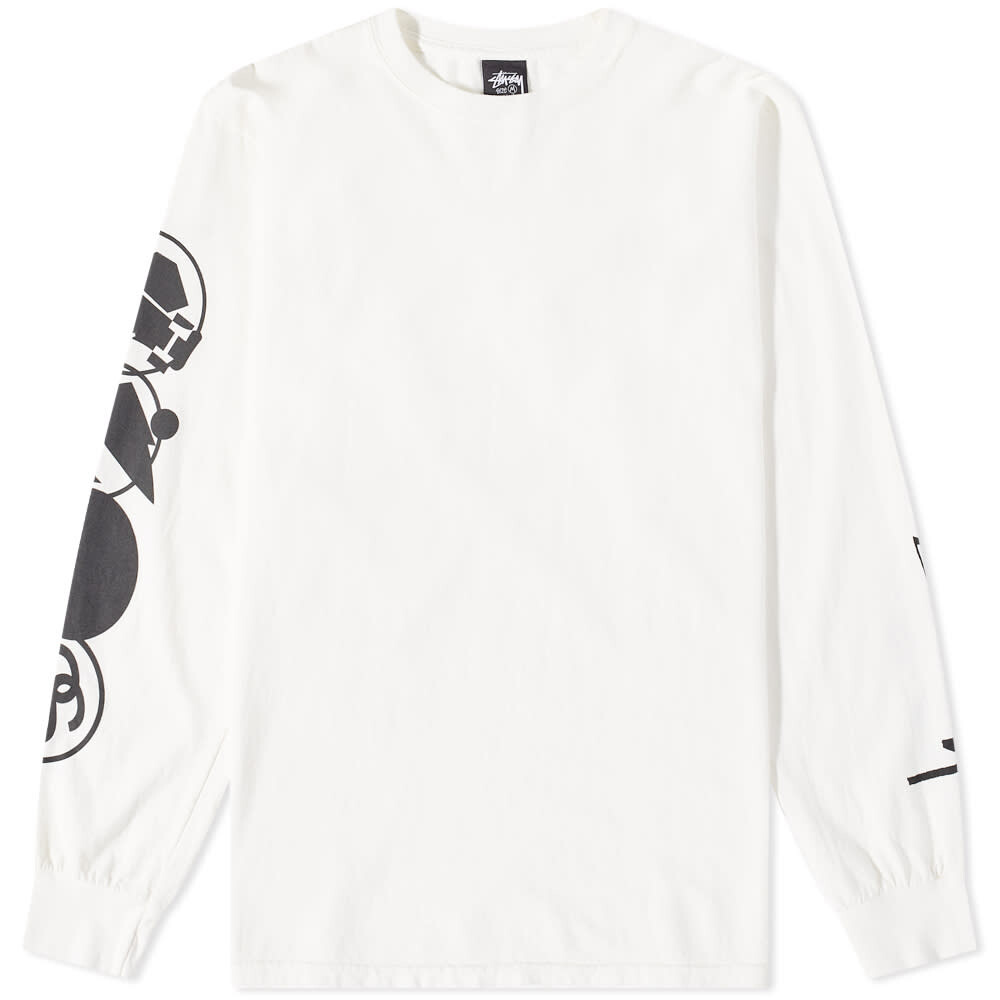 

Футболка Stussy Long Sleeve Stacked Pigment Dyed Tee