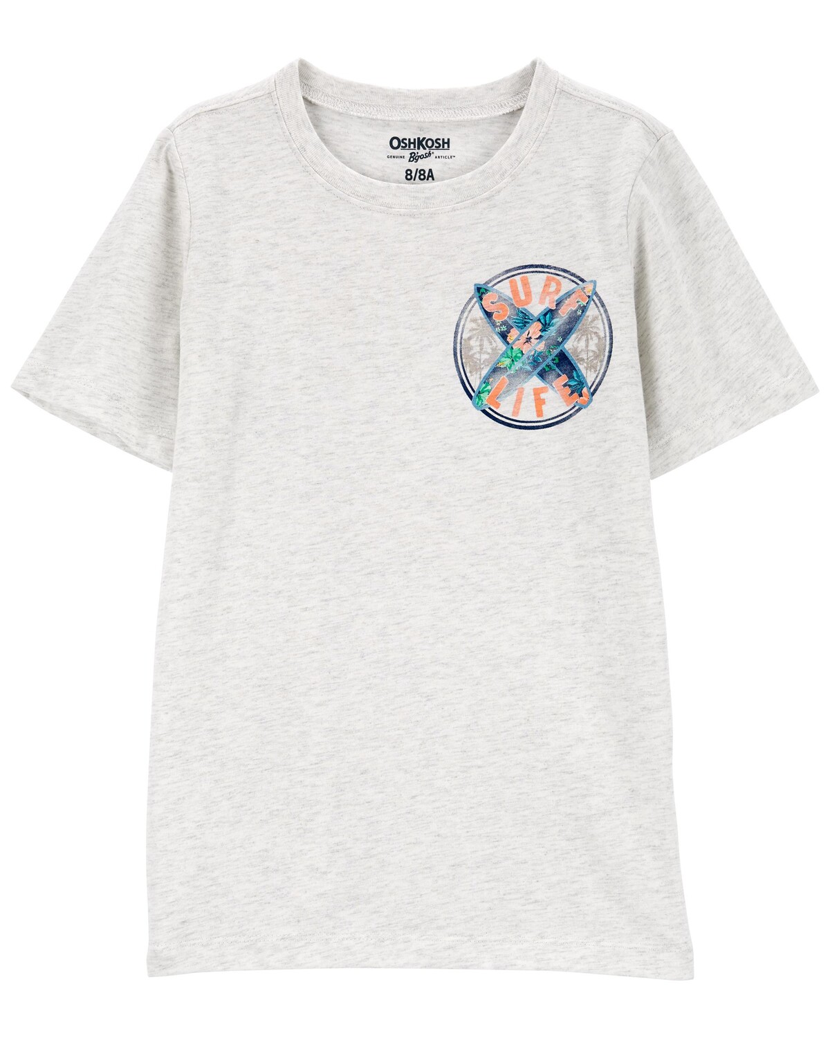 

Футболка из джерси с рисунком Kid Surf Life Carter's, серый