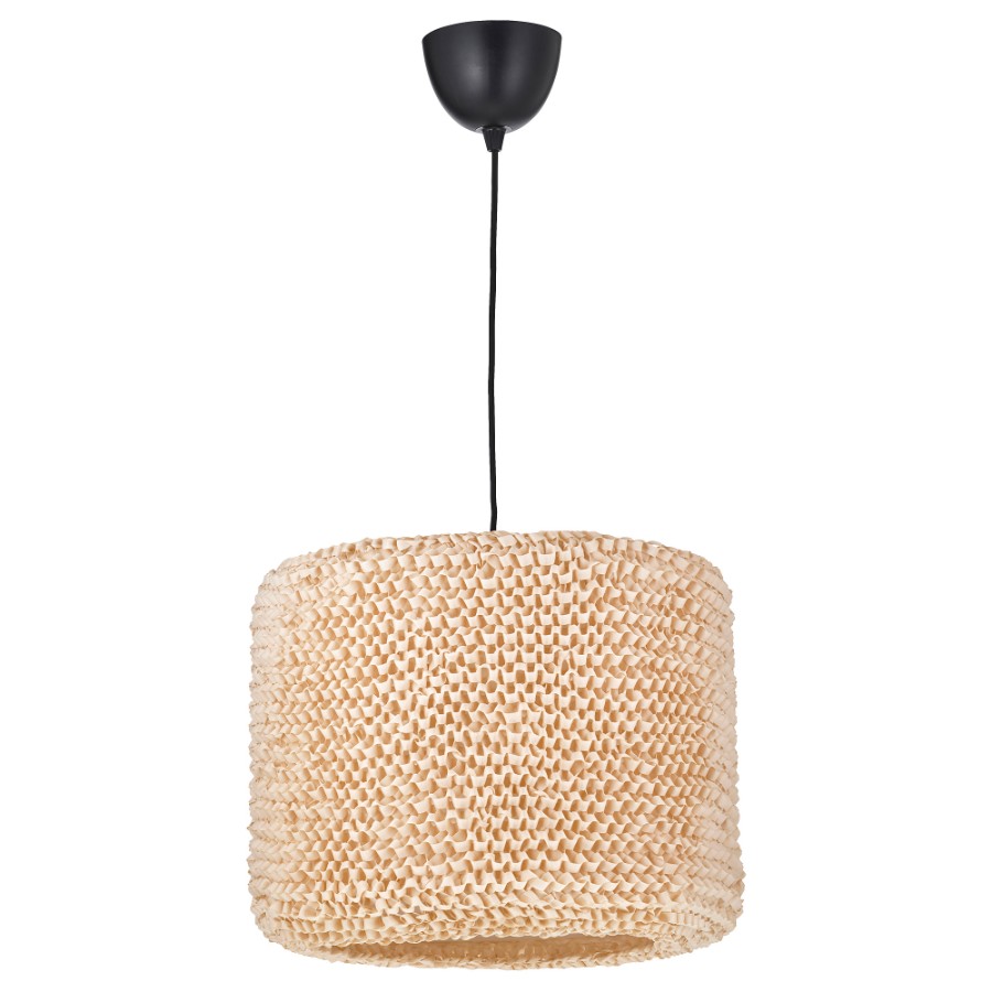 подвесной светильник ikea vaxjo бежевый Подвесной светильник Ikea Lergryn / Sunneby, бежевый/черный