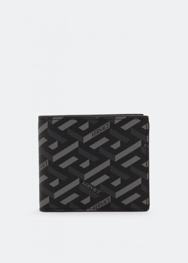 

Кошелек VERSACE La Greca bi-fold wallet , принт