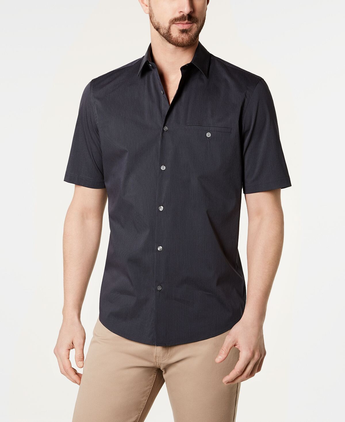 

Мужская рубашка stretch modern pocket, созданная для macy's Alfani, мульти