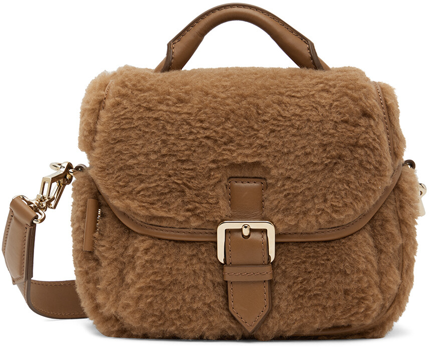 

Коричневая сумка через плечо Tannas Max Mara