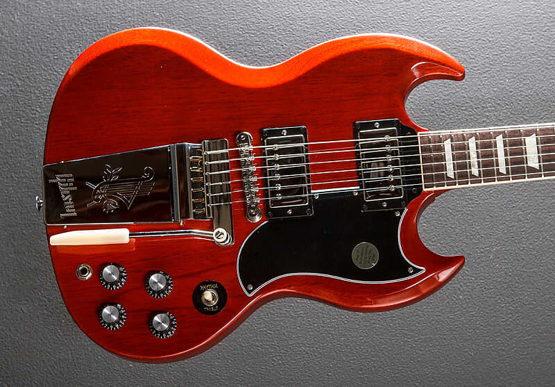 

SG Standard '61 Maestro Vibrola - винтажная вишня Gibson SG '61 Maestro Vibrola - Cherry