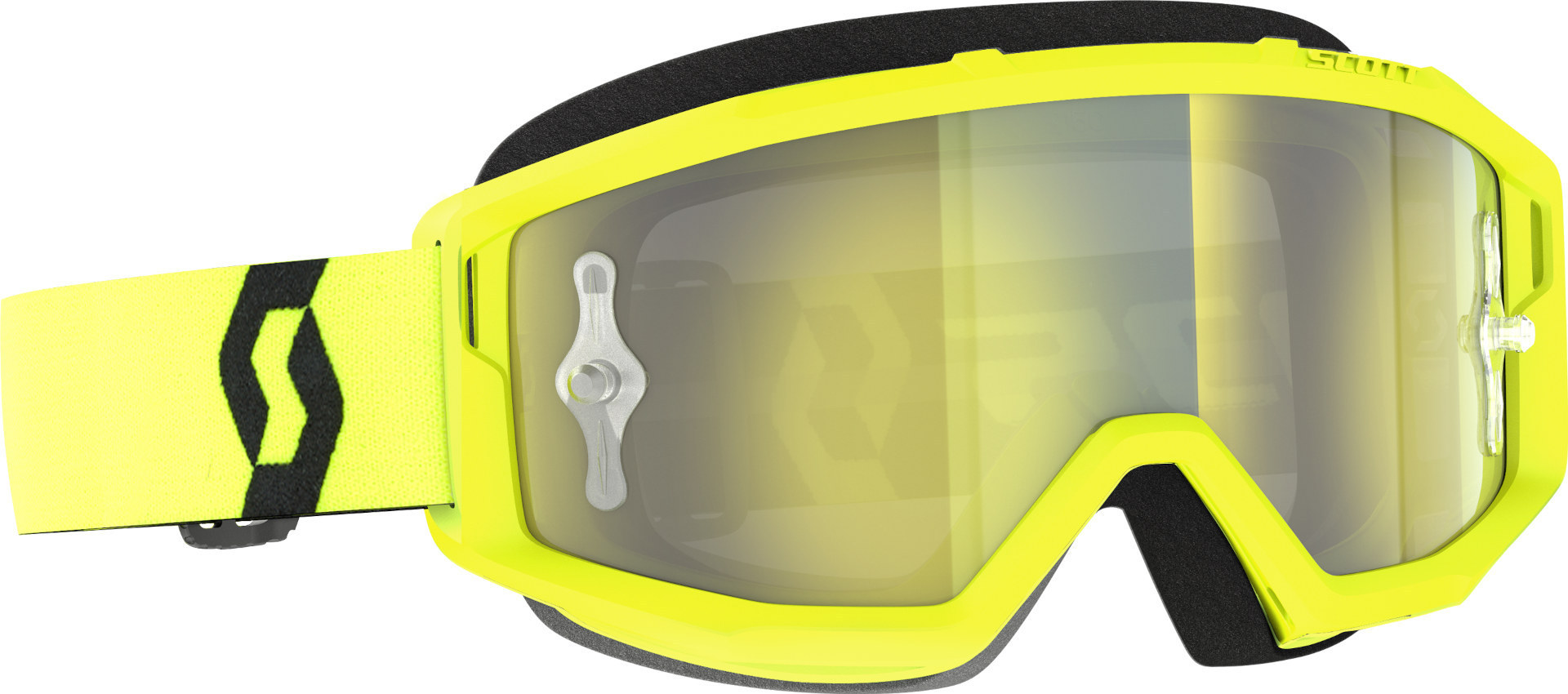 Мотоциклетные очки Scott Primal с логотипом, желтый/черный