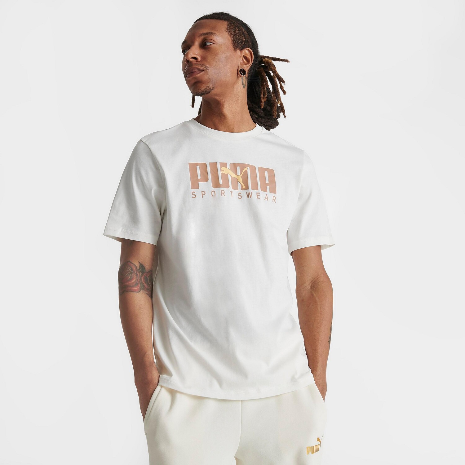 

Футболка Puma Sportswear, бело-бежевый
