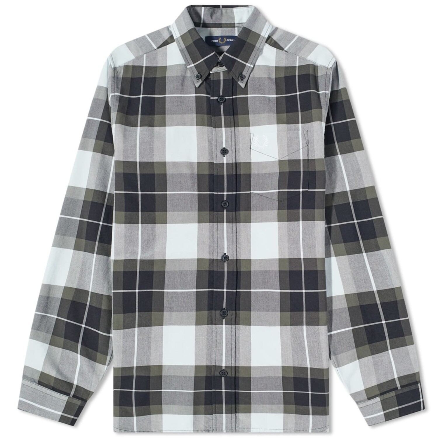 

Рубашка Fred Perry Tartan, серый