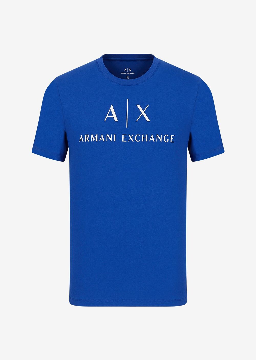 

Хлопковая футболка облегающего кроя Armani Exchange, синий