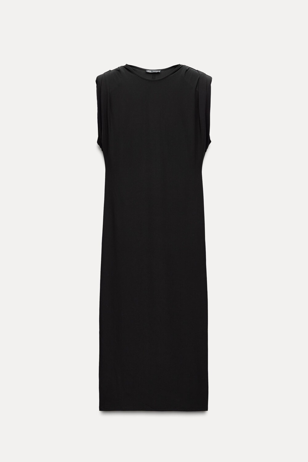 

Платье Zara Long With Shoulder Pads, черный
