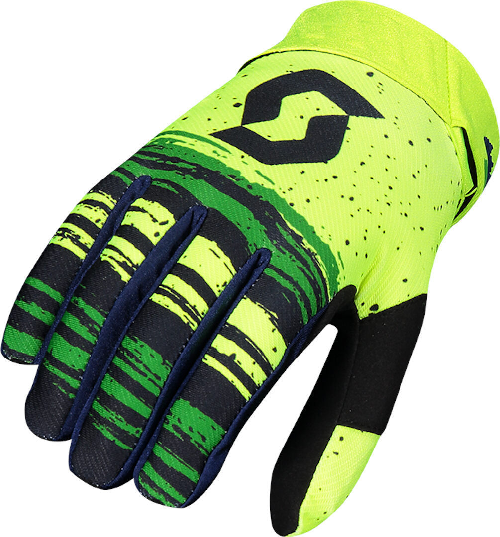 Перчатки Scott 450 Noise с регулируемым запястьем, черный/зеленый перчатки зеленый