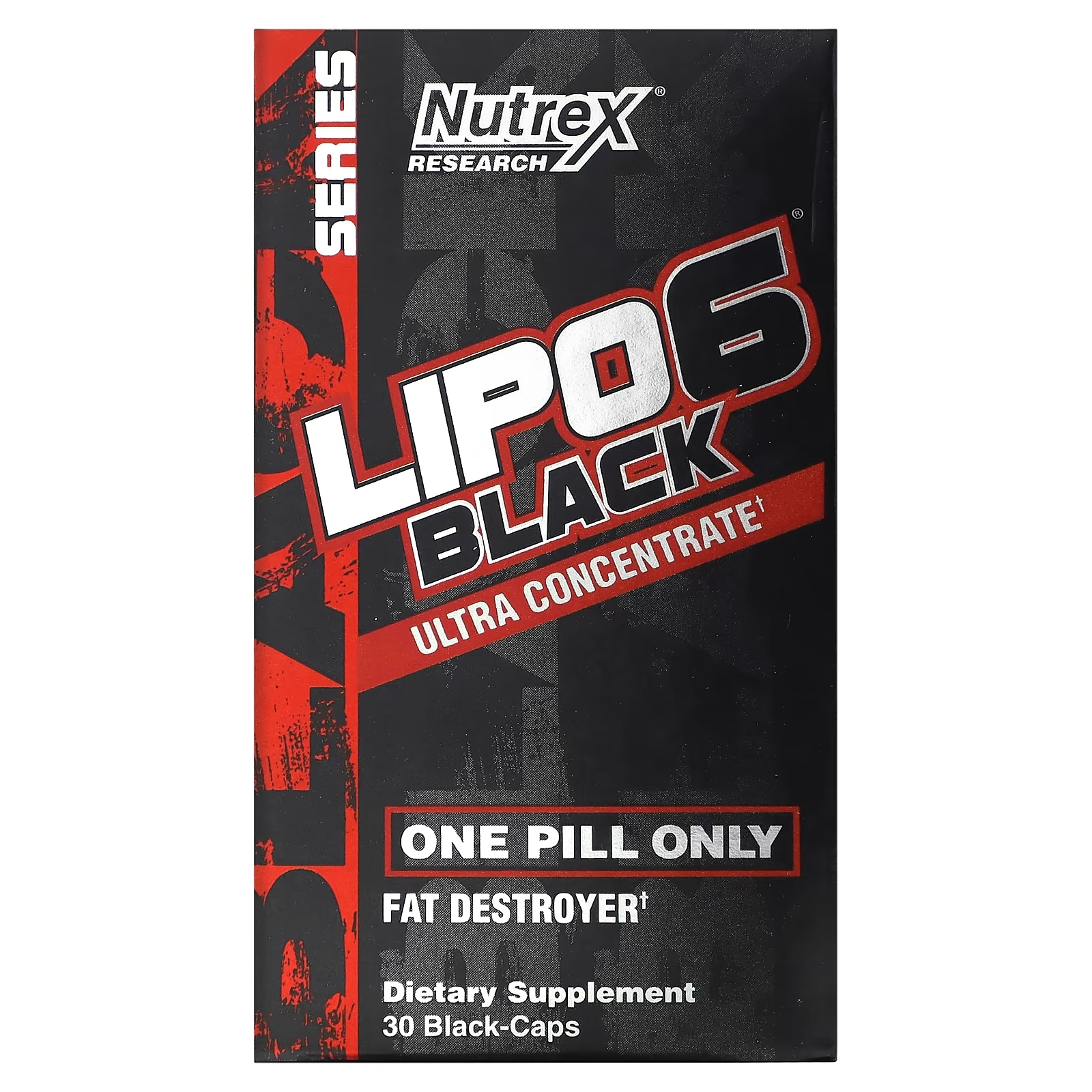Ультраконцентрат Nutrex Research Lipo-6, 30 капсул nutrex research lipo 6 черный тиролин поддержка для снижения веса 60 капсул