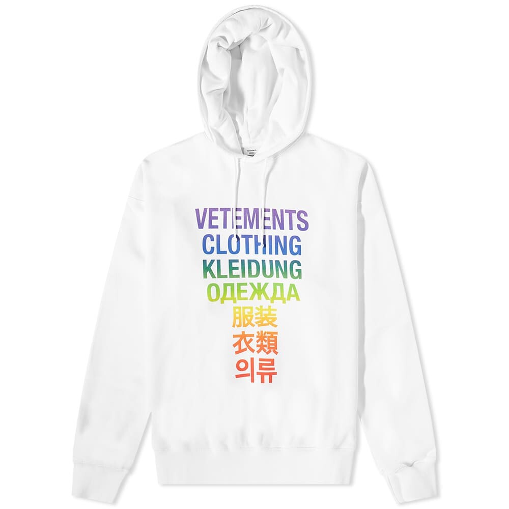 

Толстовка VETEMENTS Translation Popover Hoody