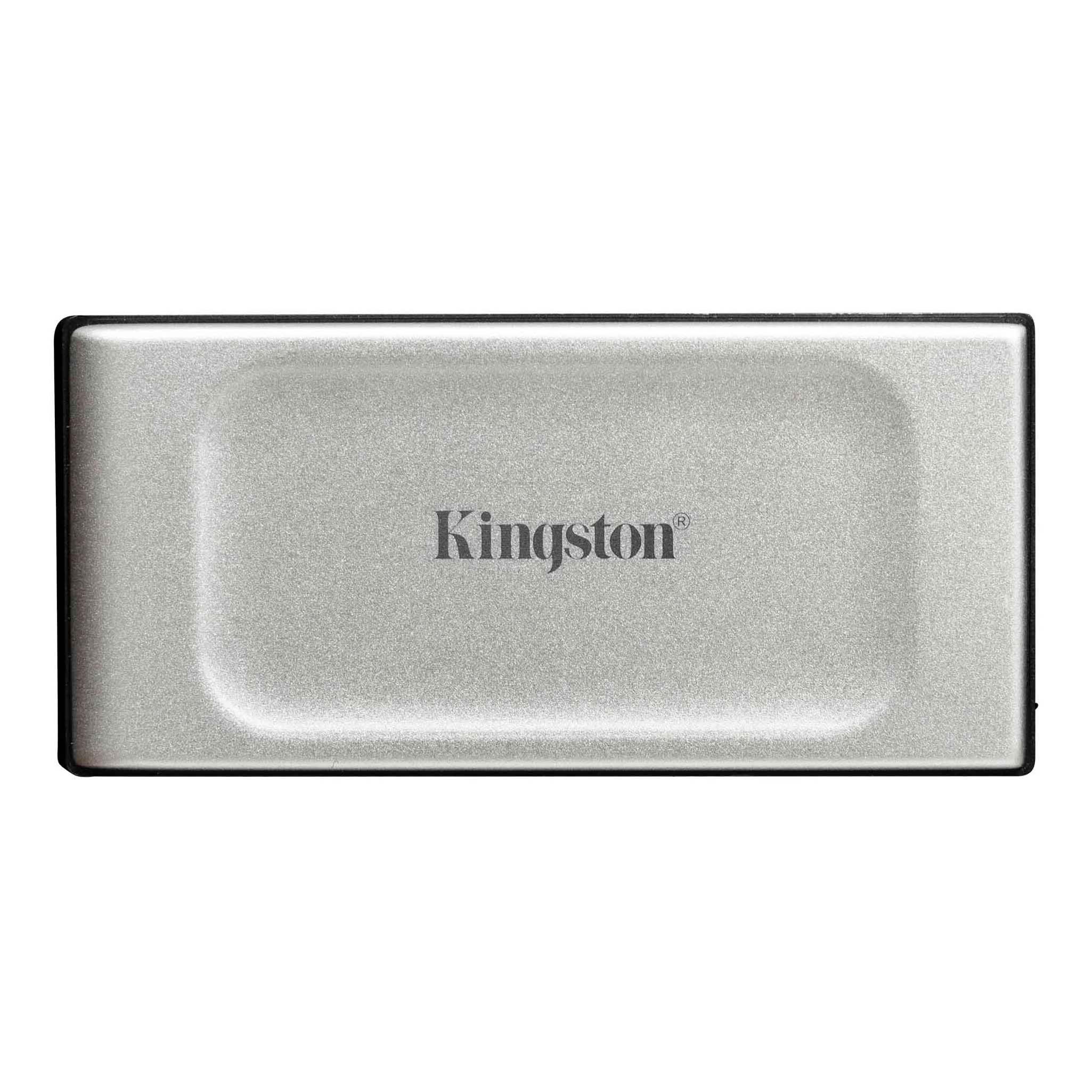 Внешний диск SSD Kingston XS2000, 1 ТБ, cеребристый внешний диск ssd kingston xs2000 1 тб cеребристый