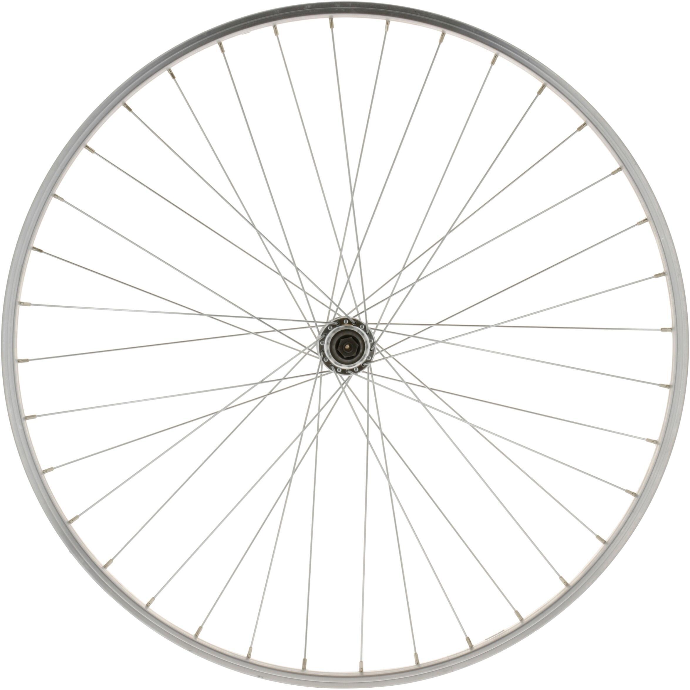 Колесо для гибридного велосипеда заднее 28 дюймов серебристое Riverside заднее колесо для велосипеда stern 20 черный