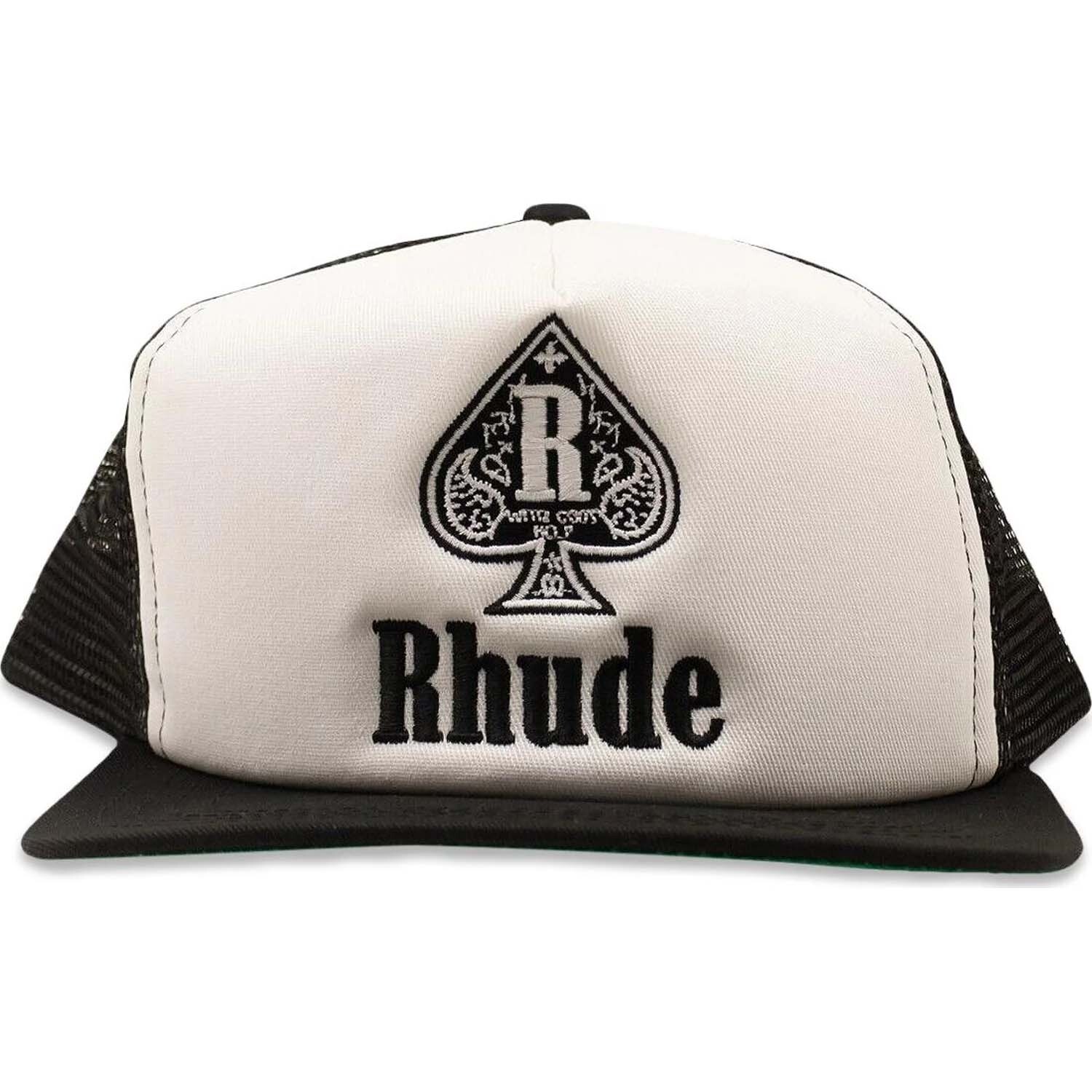 

Бейсболка Rhude Spade Trucker, черный/белый