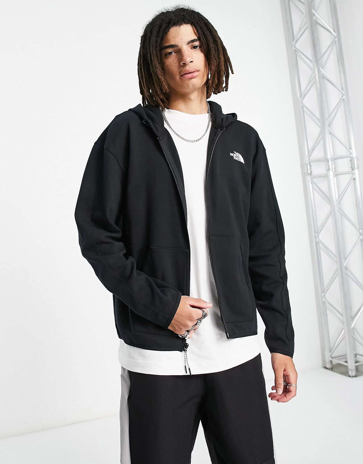 

Черная худи на молнии The North Face Tech, Черный