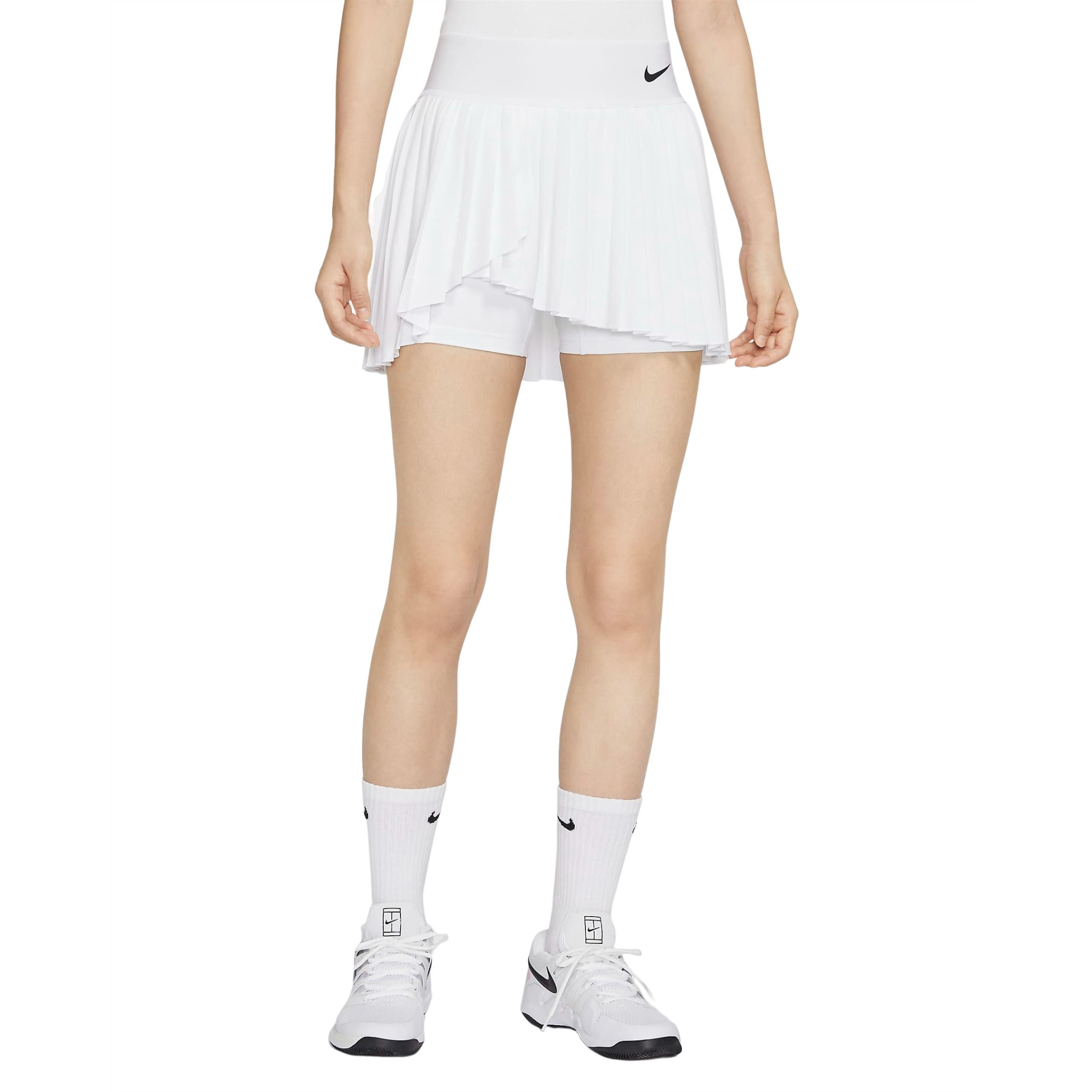 Юбка Nike Court Dri-Fit Advantage Women's Pleated Tennis, белый/черный