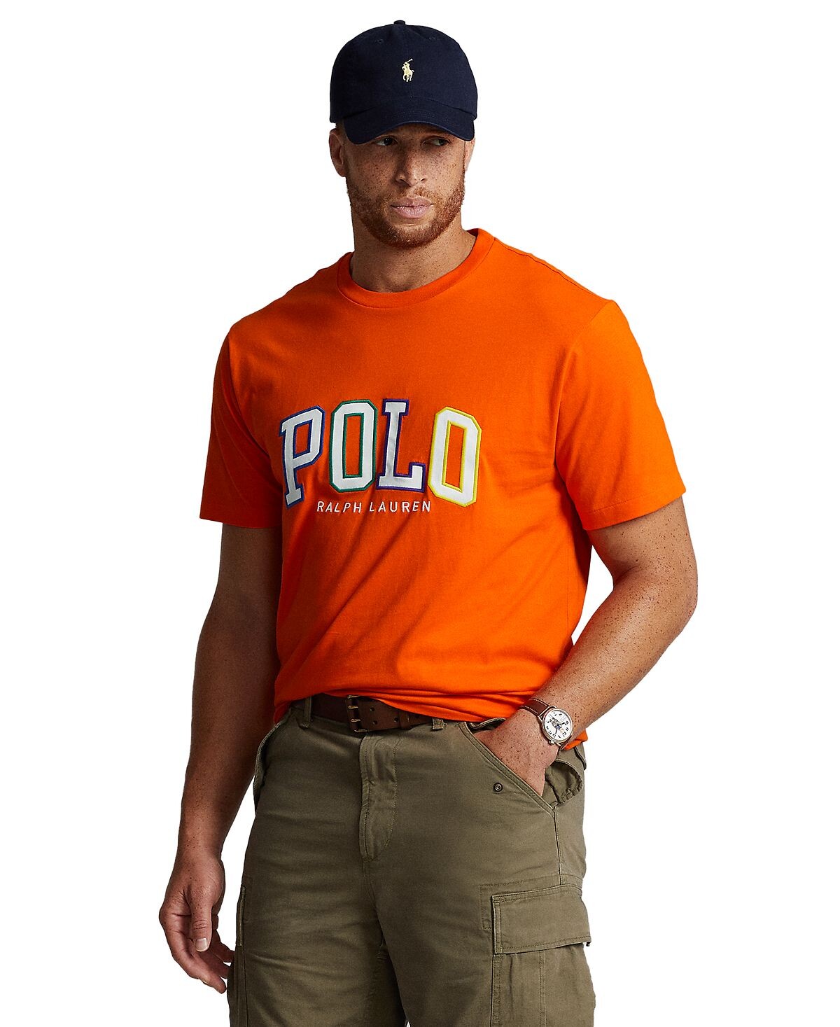 

Мужская футболка из джерси с логотипом big & tall Polo Ralph Lauren, мульти