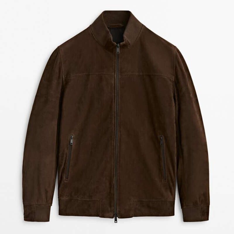 

Замшевая куртка Massimo Dutti Suede, коричневый