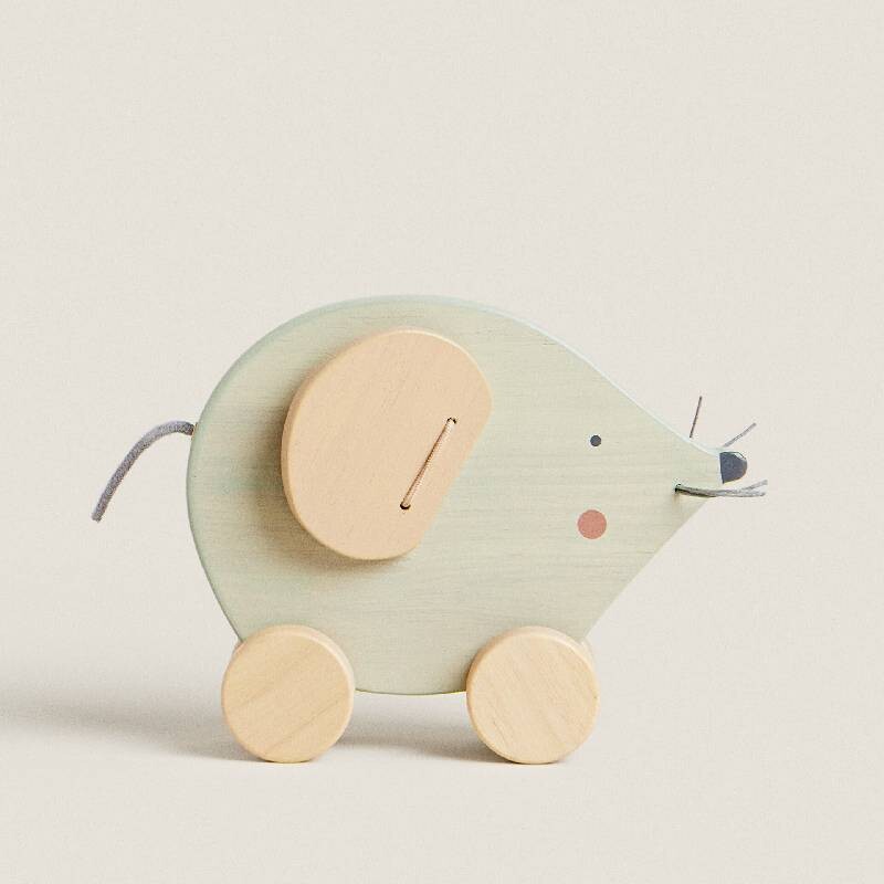 

Игрушка-мышка на колесах Zara Home Mouse, деревянный