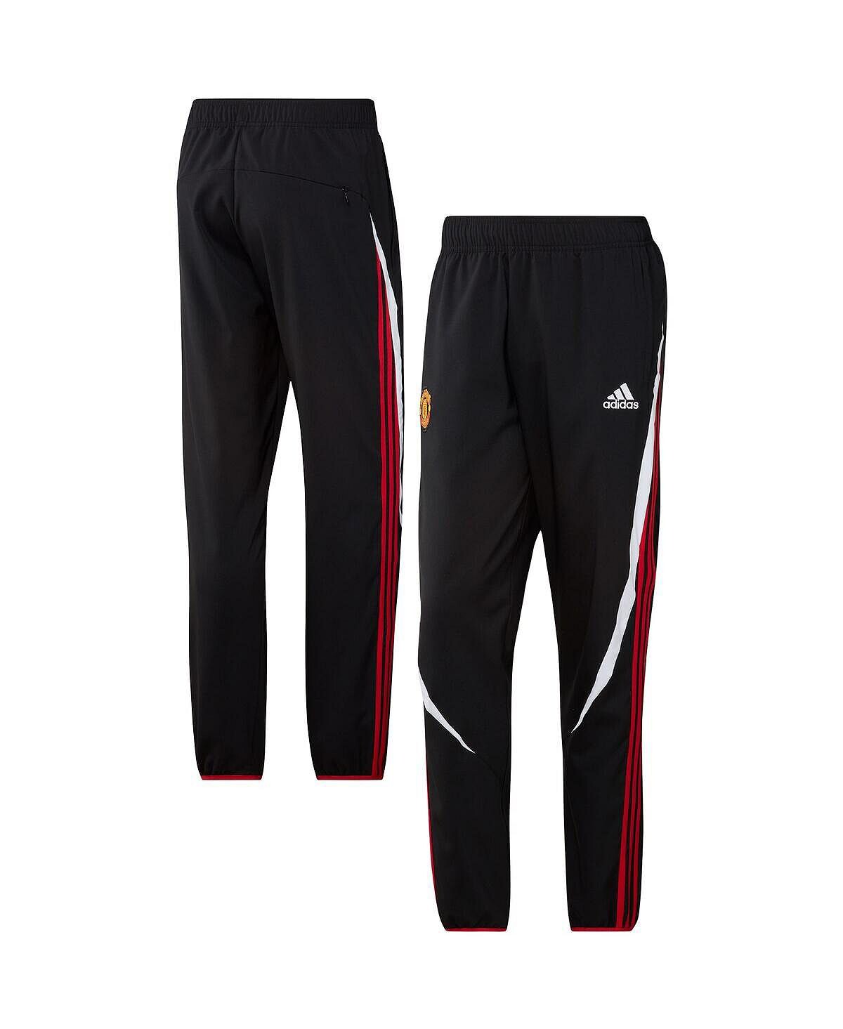 

Мужские черные брюки manchester united teamgeist adidas, черный