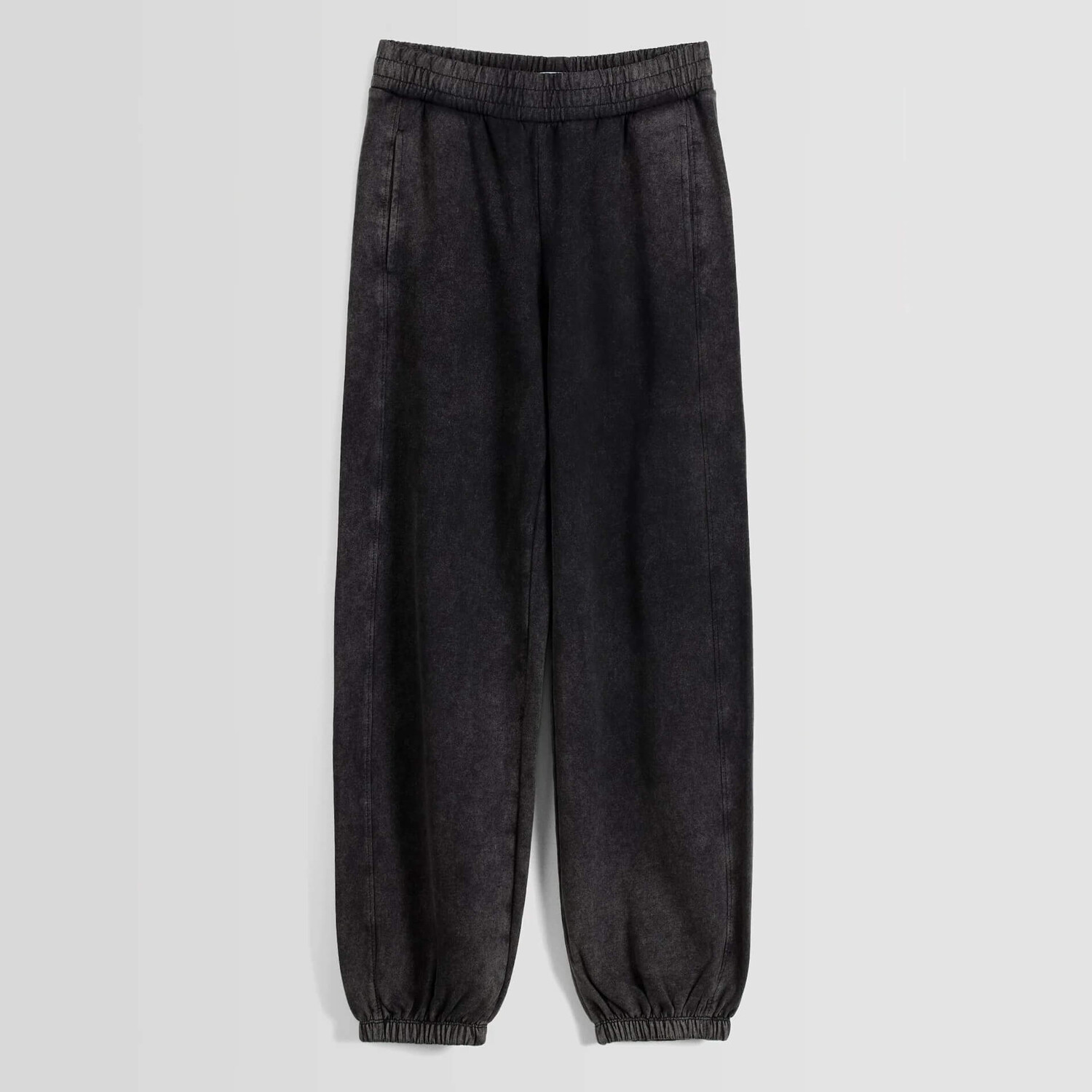 

Брюки Bershka Faded Effect Plush Joggers, темно-серый