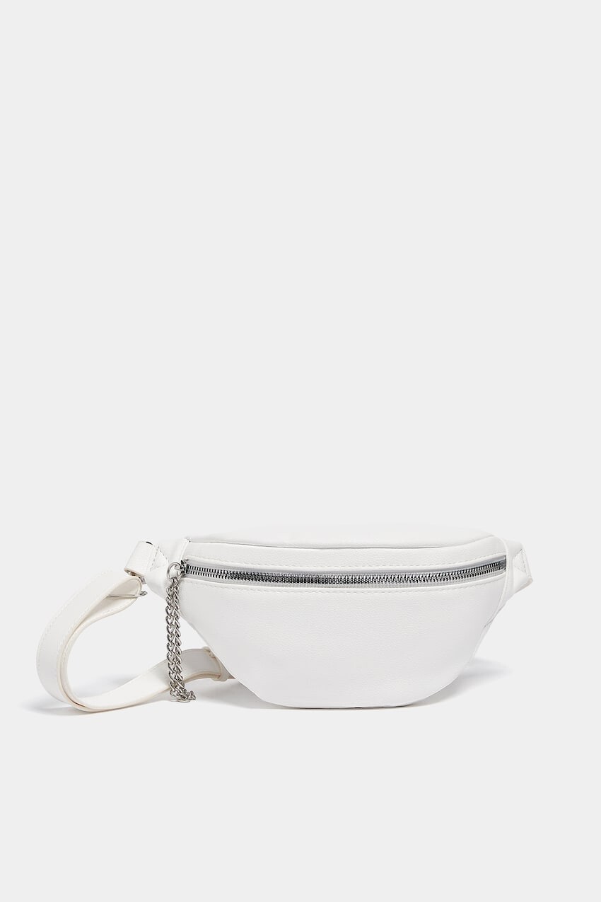 

Поясная сумка с цепочкой Pull&Bear, белый