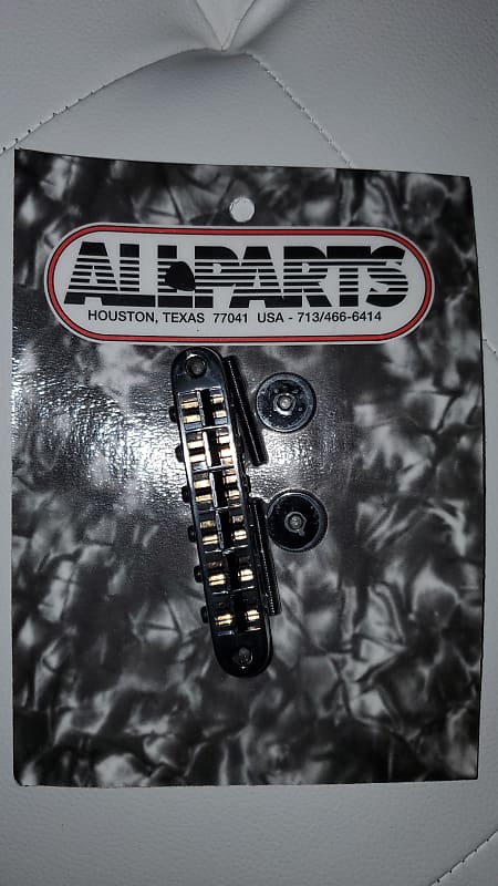 цена Allparts GB-0525 Gotoh Tunematic Бридж, черный Gb 2540-003