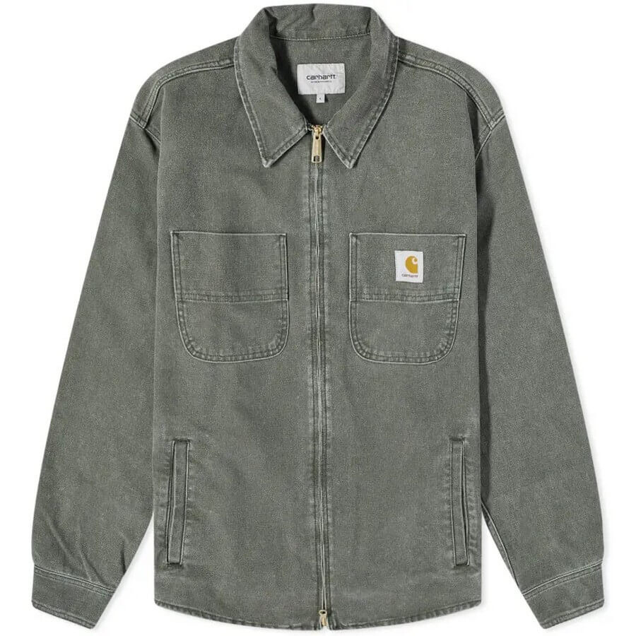 

Куртка-рубашка на молнии Carhartt Wip Garen, серый