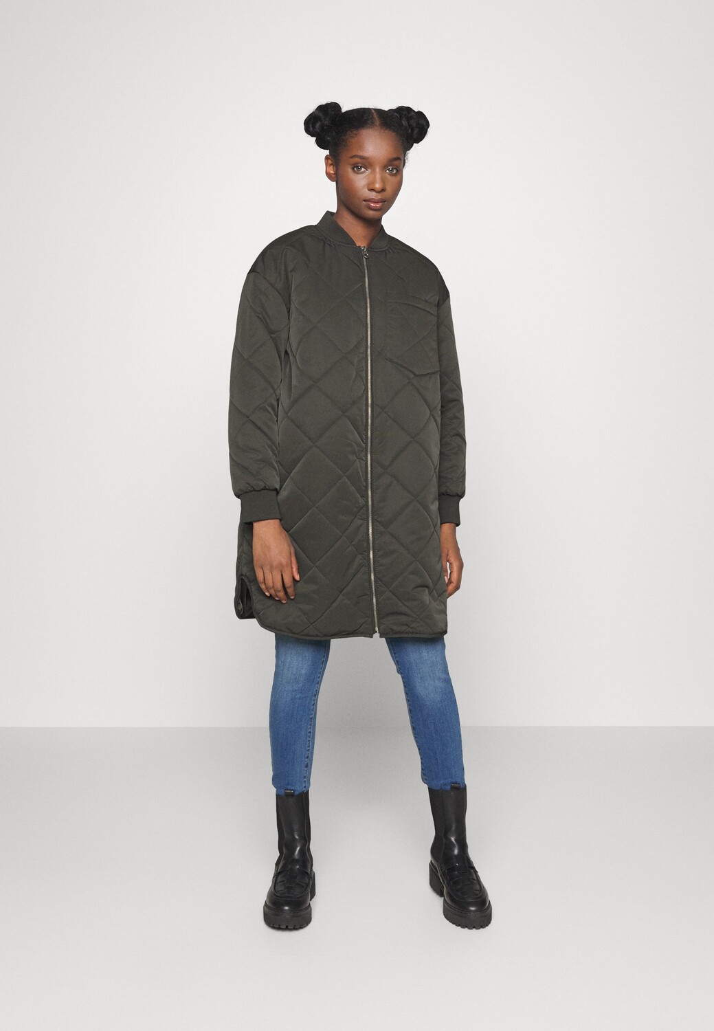 

Пальто Vero Moda Petite, темно-зеленый