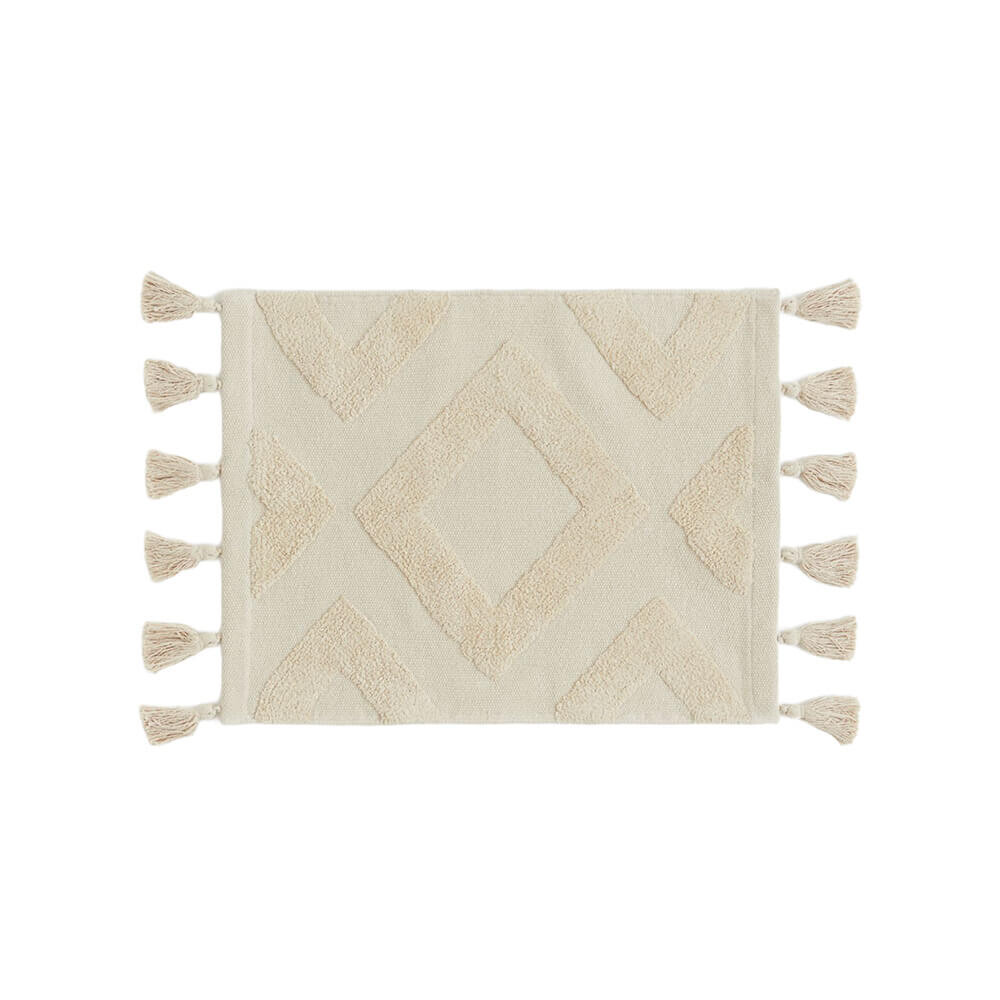 

Коврик H&M Home With Tassels, темно-бежевый