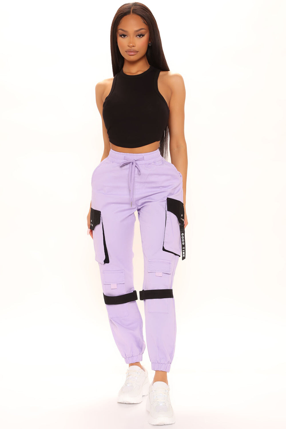 

Брюки карго Fashion Nova RJJ2905, лавандовый
