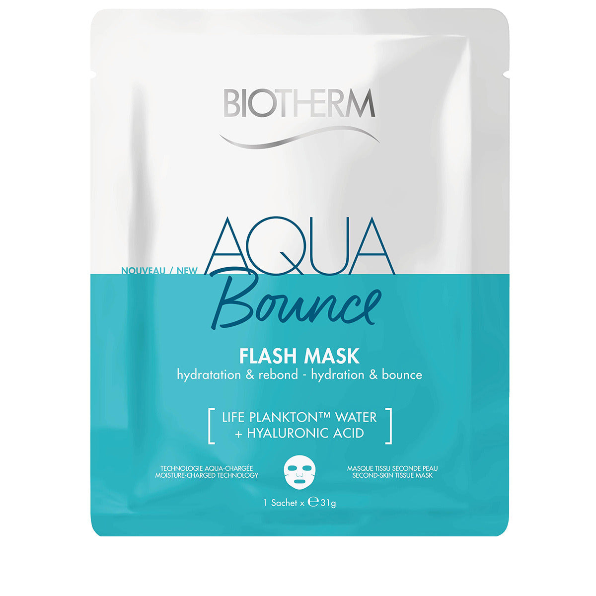 Biotherm Тканевая маска для лица Aqua Bounce Flash Mask укрепляющая 31г
