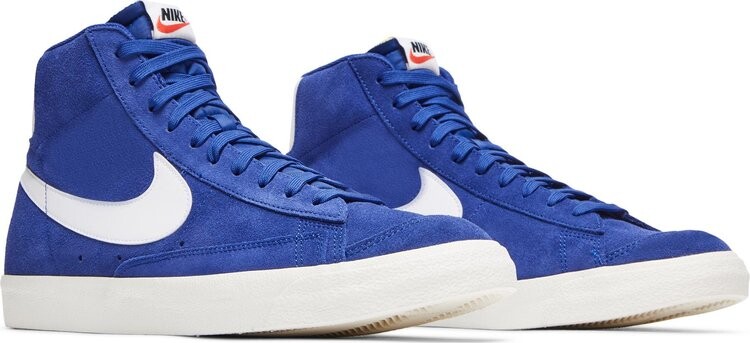 Nike blazer on sale mid blue suede