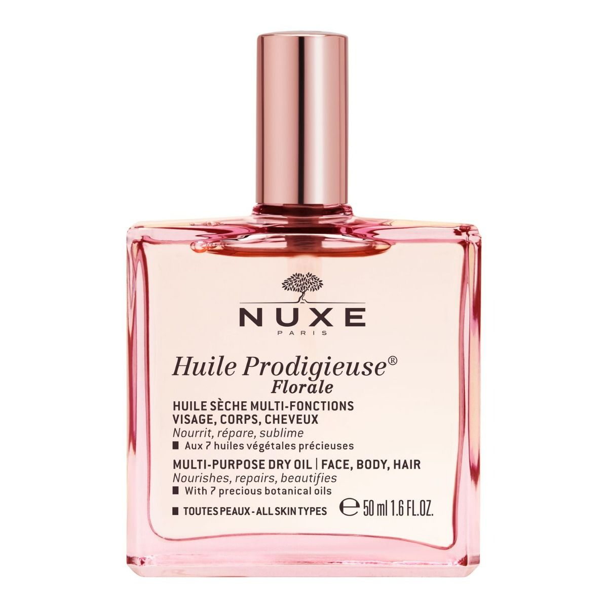 Nuxe Huile Prodigieuse Florale масло для лица, тела и волос, 50 ml nuxe мерцающее сухое масло для лица тела и волос huile or 100 мл nuxe prodigieuse