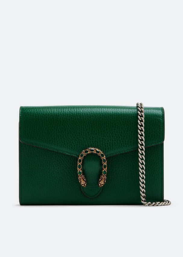 Сумка GUCCI Dionysus mini chain bag, зеленый