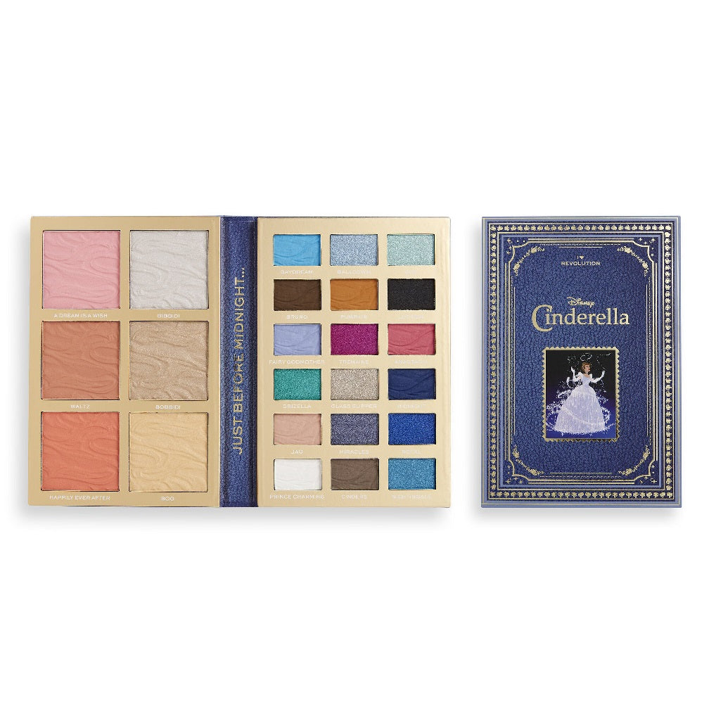 

Makeup Revolution Палетка для макияжа лица I Heart Revolution Disney Fairytale Books Золушка 51г