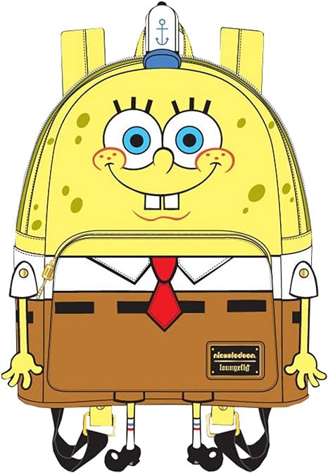 цена Мини-рюкзак из искусственной кожи Loungefly SpongeBob SquarePants, желтый мульти