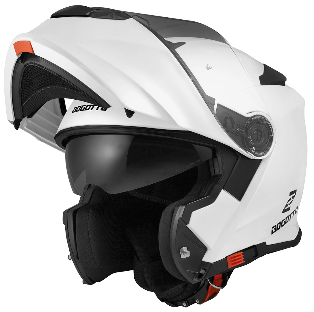 Мотоциклетный шлем Bogotto V271 с логотипом, белый мотоциклетный шлем шлем с подсолнухом